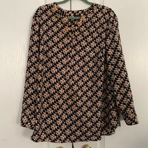 Plus Size Talbots Popover Blouse